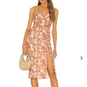 Bosworth Midi Dress in Emory Tropical Print